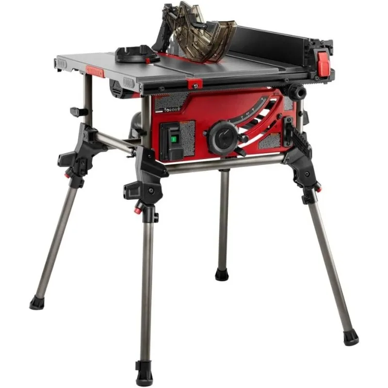 15 Amp 10 Inch Portable Jobsite Table Saw With Folding Stand- TS6307-00