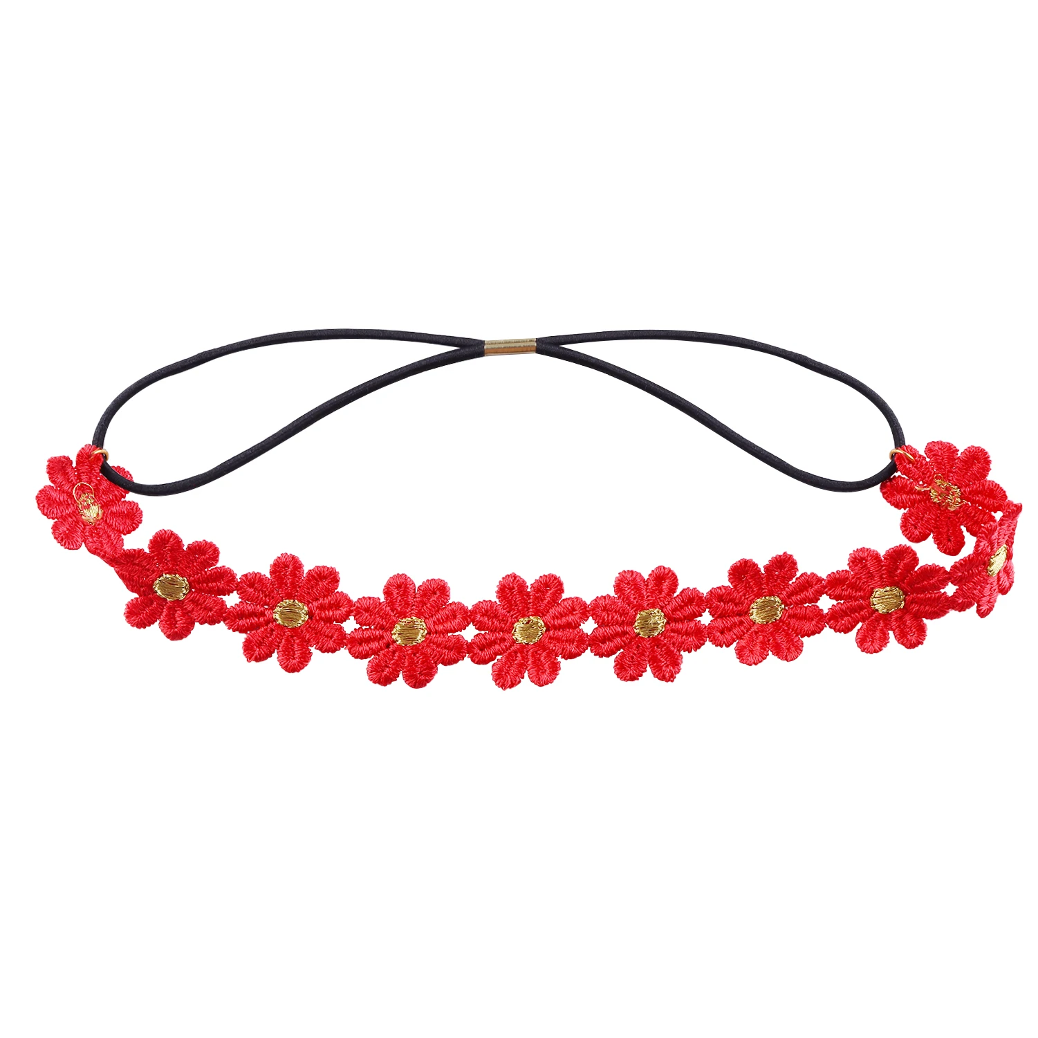 Gänseblümchen-Blumen-Stirnband, Sonnenblume, Hippies, Krone, Haarkranz, böhmischer Blumen-Kopfschmuck für Frühlingstourismus, Hochzeit, Festivals, Party – Detail 18