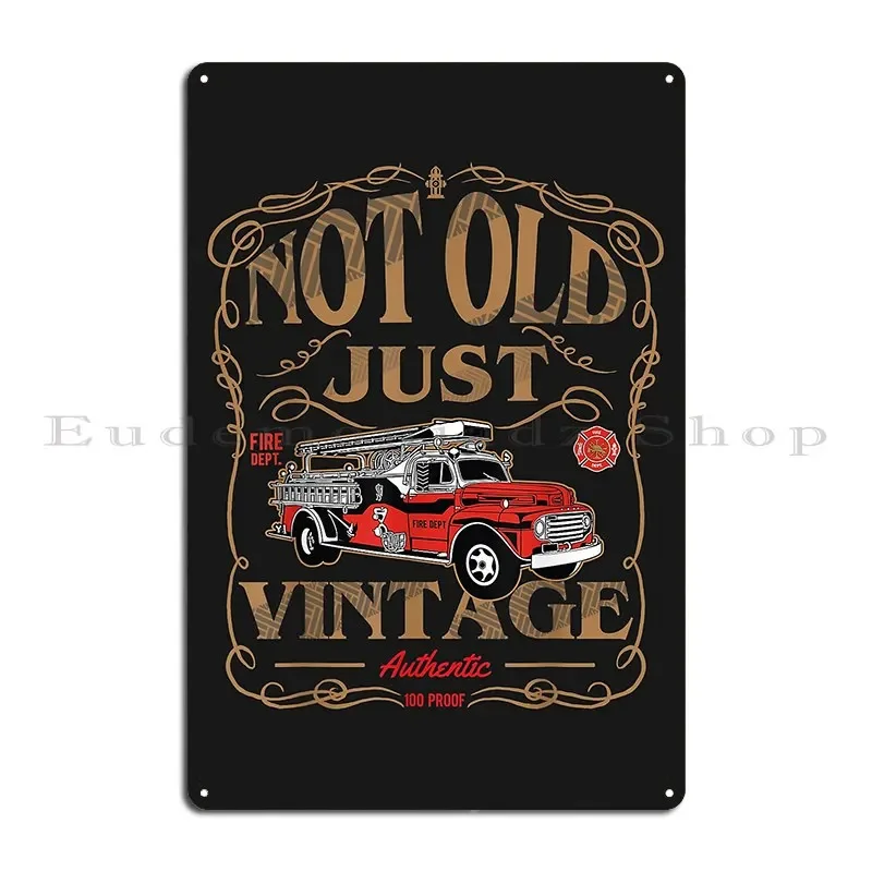 Retired Firefighter Gift For Old Fireman Fire Fighter Metal Plaque Pub Party Club Personalized Classic Tin Sign Poster