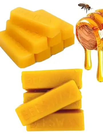 4/8pcs Pure Beeswax Blocks, High-Quality Waxing Material, for DIY Crafts, Candle Making,with No Power Required