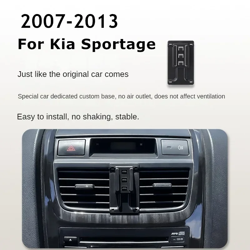 

2007-2013 For Kia Sportage Mobile Phone Holder Wireless Charger Car Mount Navigation Bracket GPS Support