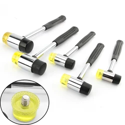 Double Face Tap Rubber Hammer 25mm 30mm 35mm 40mm 45mm Multifunctional Glazing Window Beads Hammers Nylon Head Rubber Mallet