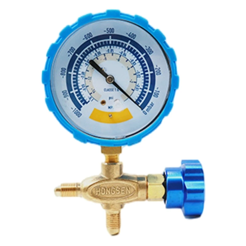 Pressure Gauge Accurate Air Gauge Instrument for Vacuum Pumps 0-1000mbar Gauge 1/8 Connector Vacuum Gauge