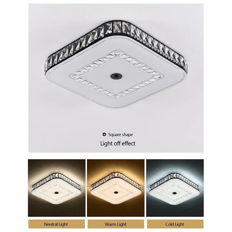 Sandyha Modern Plafond Licht Kristal Ronde Voor Woonkamer Slaapkamer Bedlampje Kinderen Decoratie Indoor Verlichtingsarmaturen