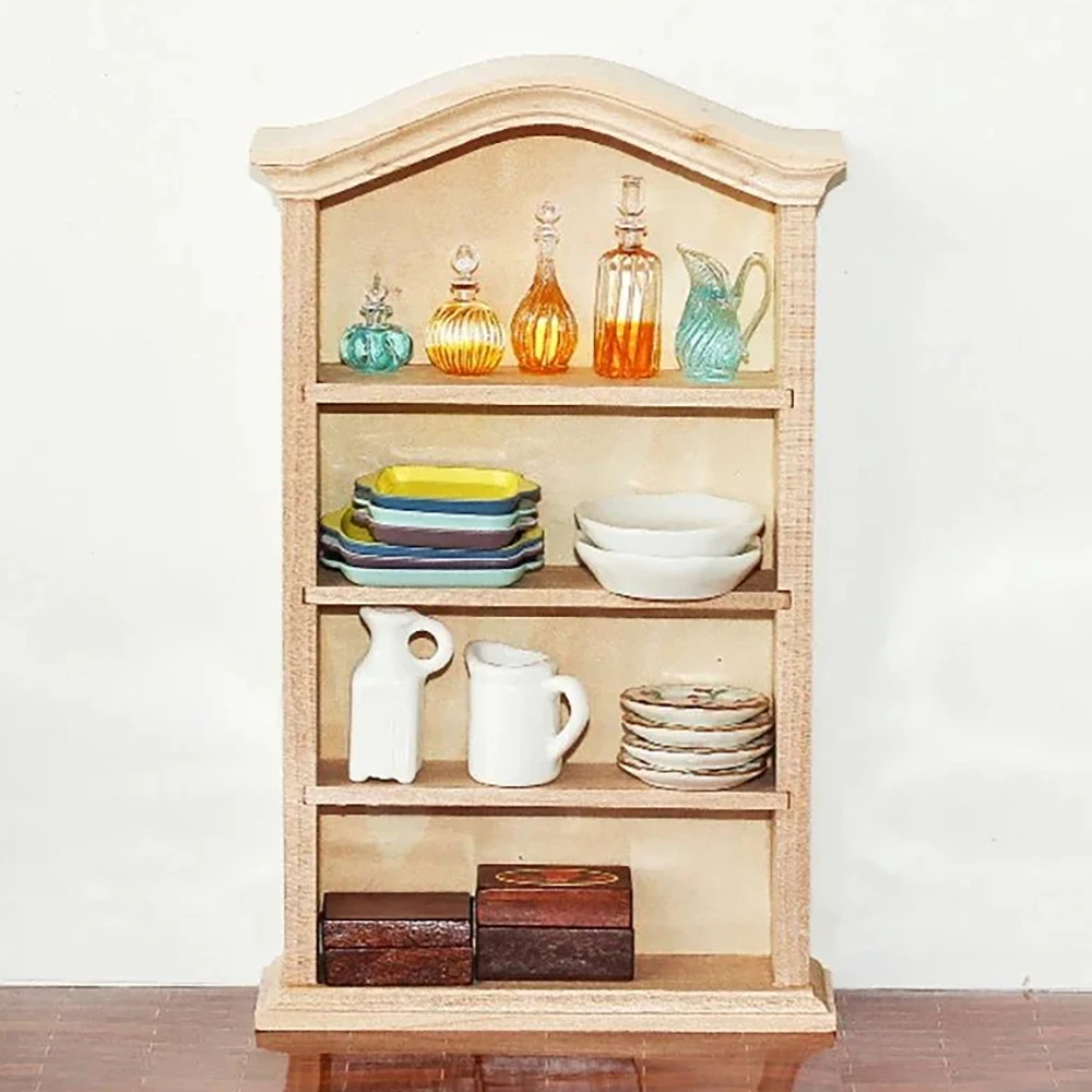

1/12 миниатюрные аксессуары для кукольного домика, мини-деревянный шкаф для хранения, имитация книжной полки, игрушка для украшения кукольного дома ob11