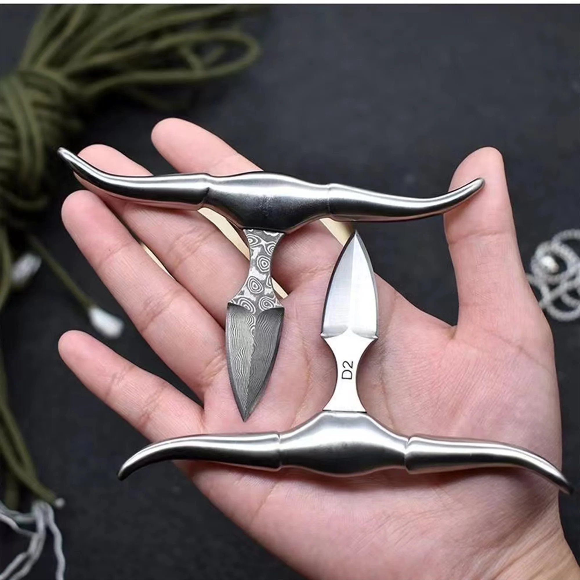 Cupronickel Necklace Knife  EDC Outdoor Mutil-tool Car Decoration Pendant