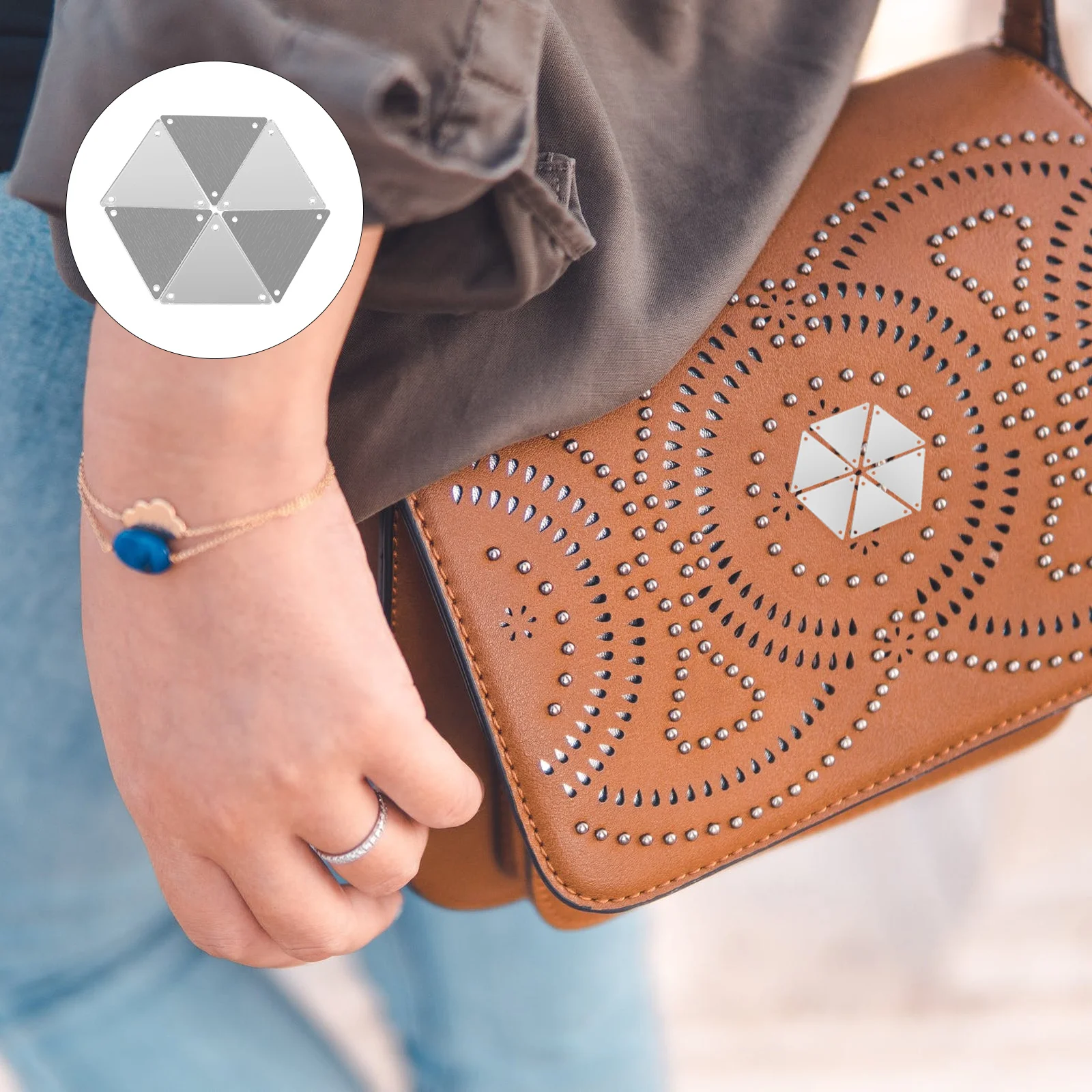 

50 шт. акриловые треугольные зеркальные стразы «сделай сам», ручное шитье, зеркальные детали с плоским дном для одежды, сумки, украшения, костюмное платье