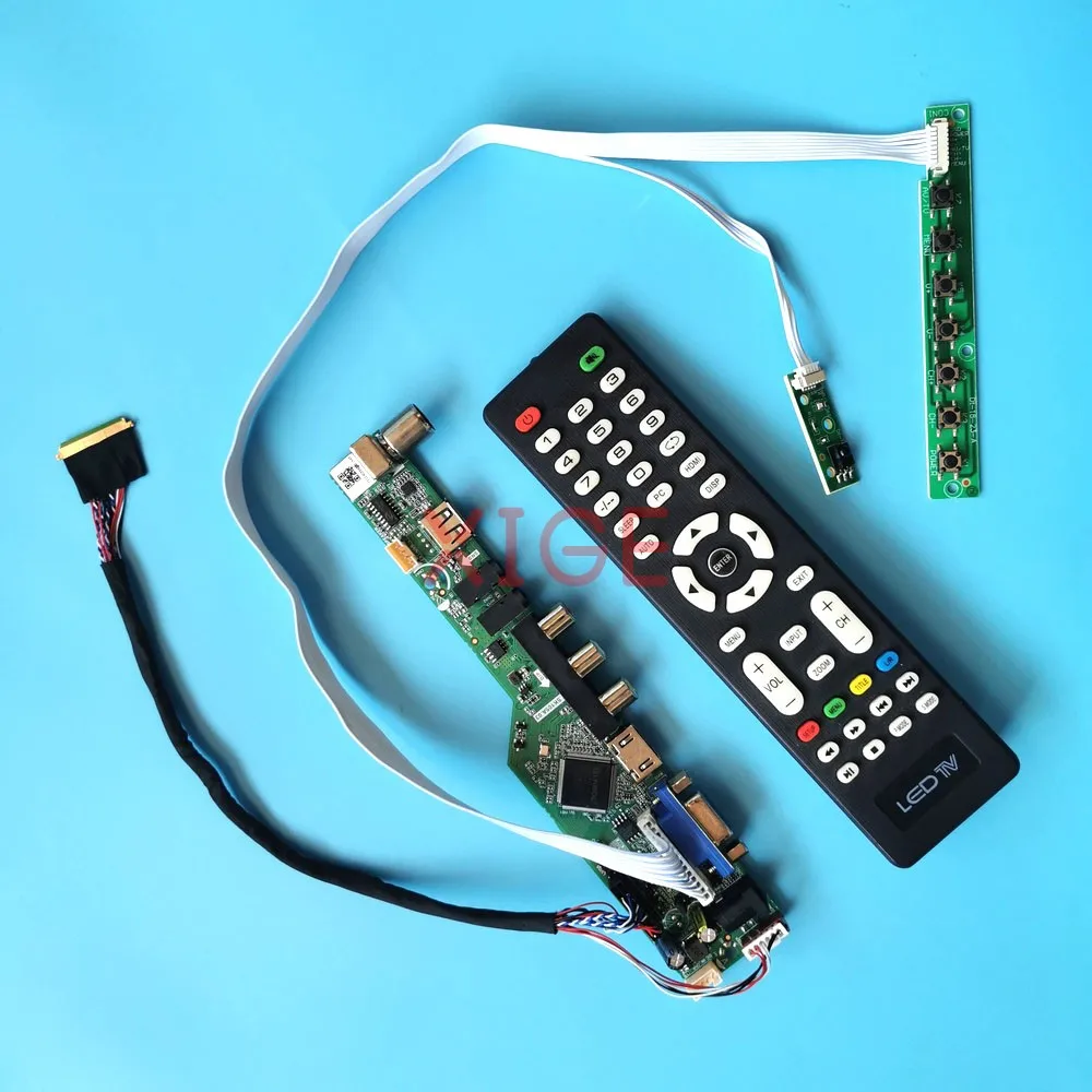 

DIY Kit Controller Driver Board For N140B6-L02 N140B6-L08/L24 USB+AV+VGA+HDMI TV Analog LVDS 40 Pin 14" Laptop Matrix 1366x768