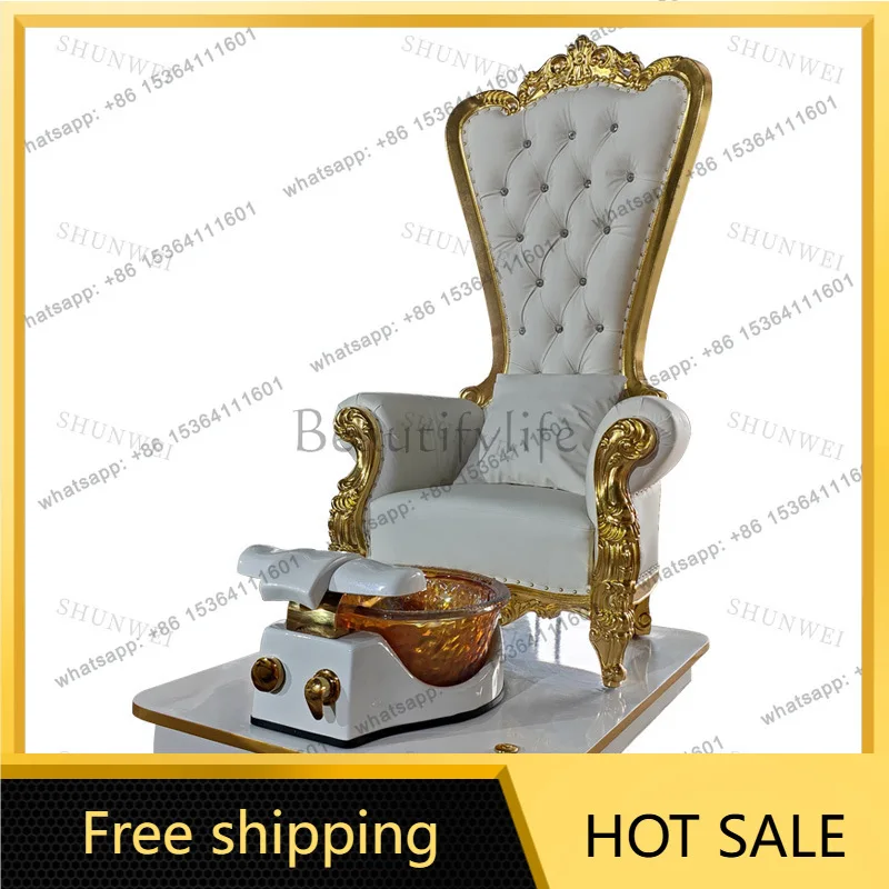 Factory Direct Sales High Back Luxury Throne Foot Therapy Chair Single Foot Bath Seat