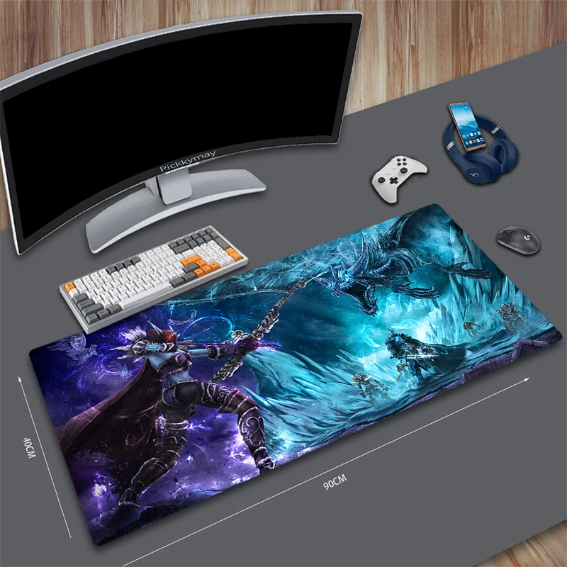 World Of Warcraft Mouse Pads Gaming Mousepad Gamer Mouse Mat The Horde Keyboard Mats Desk Pad Mousepads XXL 90x40cm For Computer