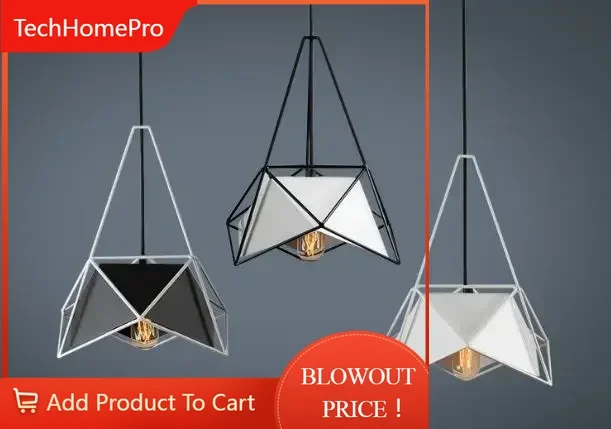 TechHPNordic Industrial Wind Dining Room Personality Creative Simple Multi-face Art Bedside Bedroom Bar Chandelier