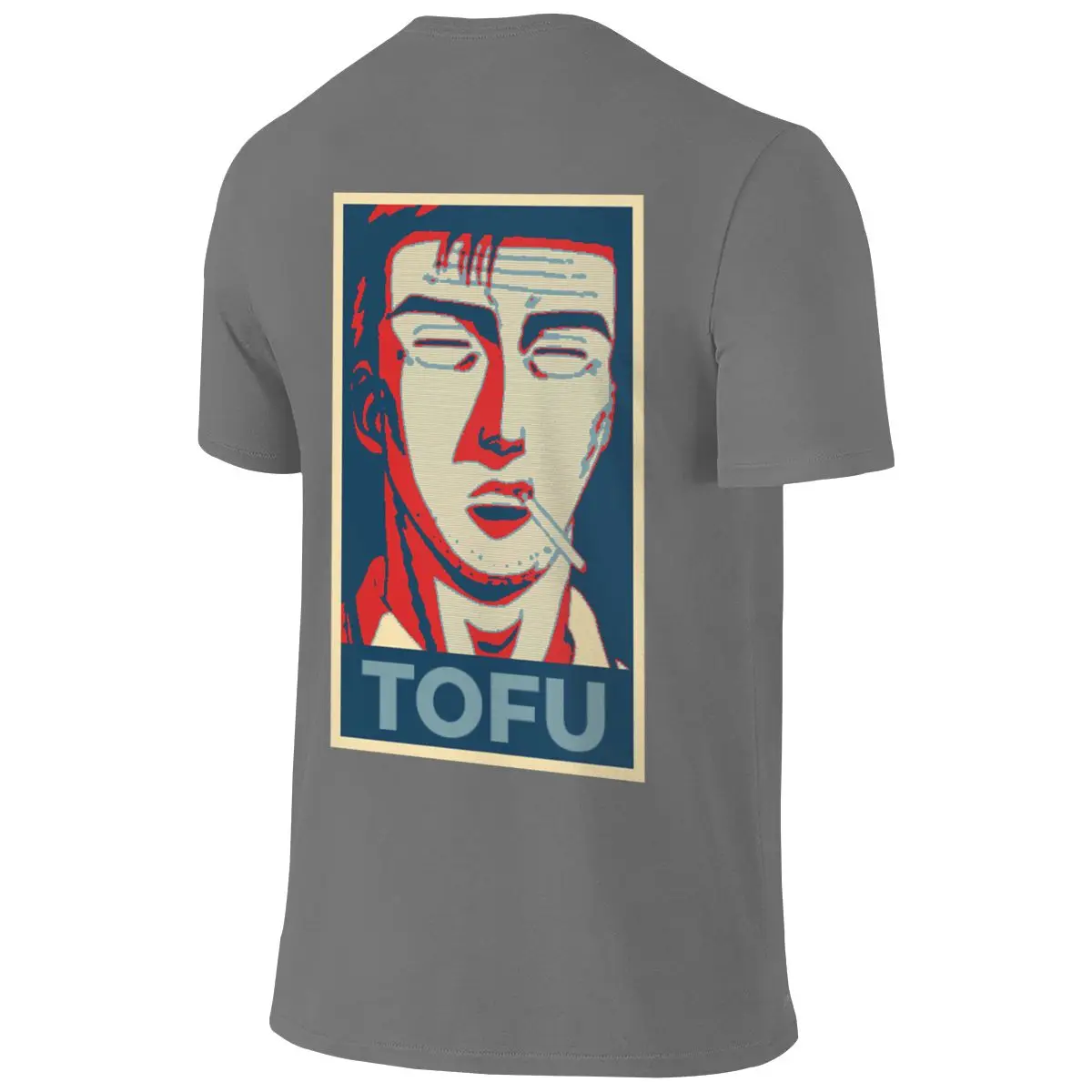 Initial D Tofu Bunta Loose But Not Bulky Reversible T-shirt Solid Color Minimalism Travel Must-Have Women's T-shirts