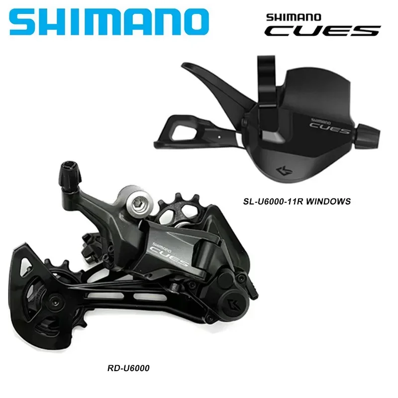 

SHIMANO CUES RD U6000 Задний переключатель 10 скоростей/11 скоростей Поддержка 50T Кассета для горного велосипеда RD U6000 Оригинальные аксессуары