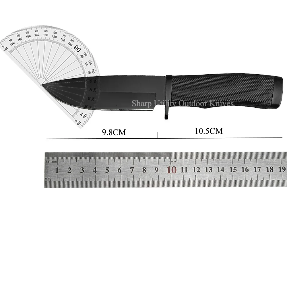 Tragbares Outdoor-Messer mit feststehender Klinge, Mehrzweck-Werkzeug für Wandern, Klettern, Camping, Angeln, Trekking, EDC-Messer, Fleischbeil – Detail 2