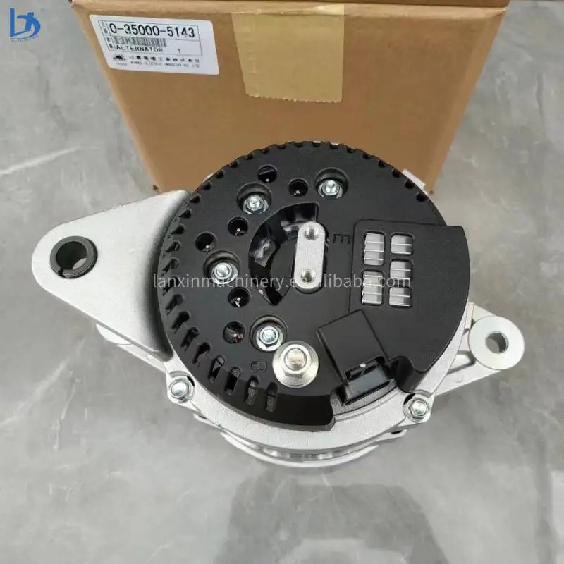 LANXIN   Generator 0-35000-5143 8-97481699-0 8974816990 Excavator Alternator for Isuzu 4HK1 Engine
