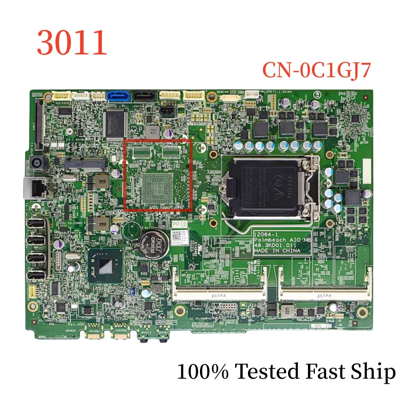 

CN-0C1GJ7 For Dell Optiplex 3011 Motherboard 12064-1 0C1GJ7 C1GJ7 LGA1155 DDR3 Mainboard 100% Tested Fast Ship