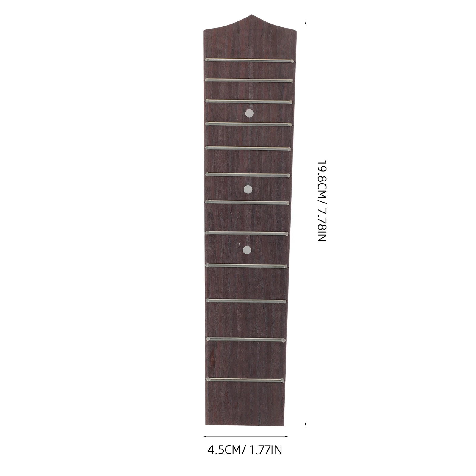 ฟิงเกอร์บอร์ดไม้โรสวูดสำหรับเปลี่ยนเฟรตบอร์ดอูคูเลเล่ขนาด 21 นิ้ว สำหรับซ่อมแซม อะไหล่เครื่องดนตรีประเภทเครื่องสายอะคูสติก