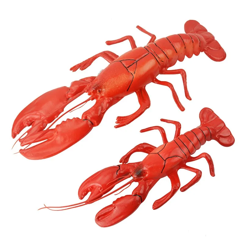 Simulation Big Lobster Crab False River Shrimp Sea Cucumber Plastic Children Toys Seafood Restaurant Ornaments Props Model