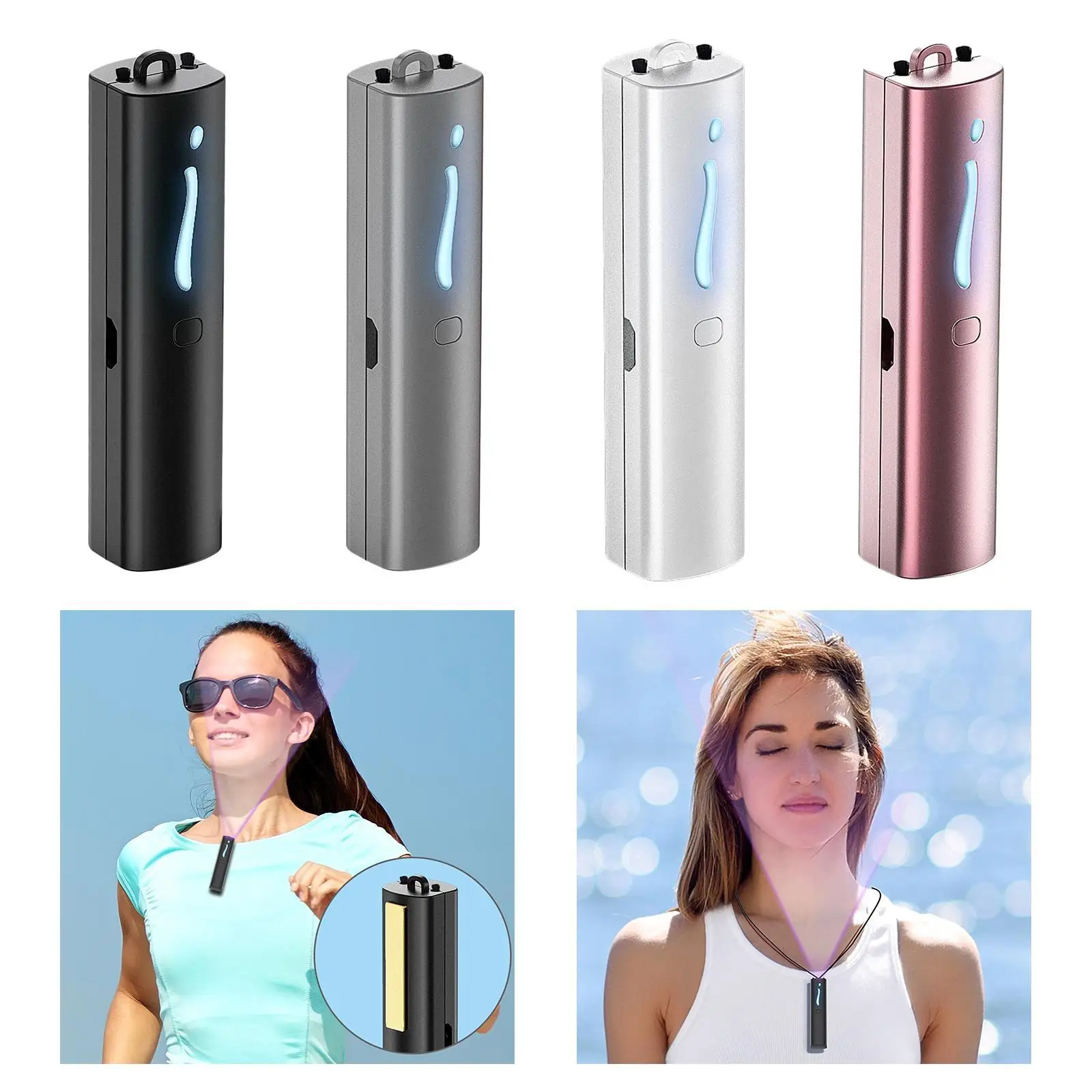 Wearable , Portable Cleaner Rechargeable Air Filtering air Freshener for Kids, Adults and the elderly