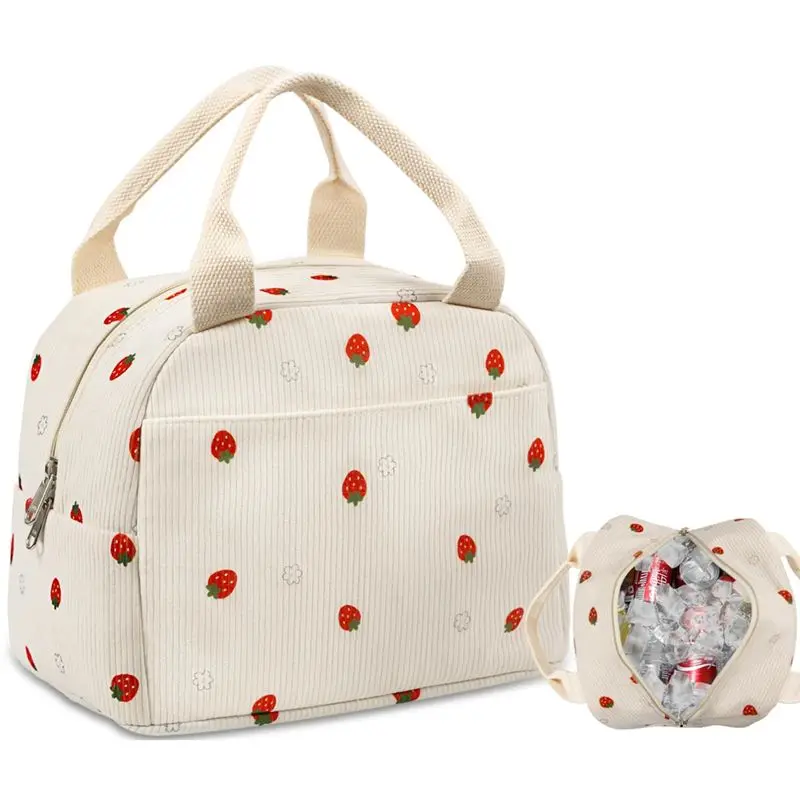 ABVC Cute Lunch Bags For Women Reusable Large Capacity Lunch Box, Cooler For Work Picnic Or Travel Cute Lunch Bags For Women