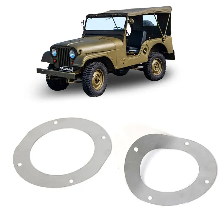 Flange Set Coifa Cambio and Reduced Jeep Willys - Inox