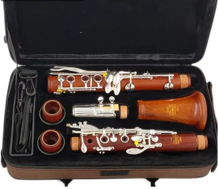 

MORESKY Red Wood Professional Clarinet Bb Rosewood Silvering Keys Solid Wood Sib Klarnet M13