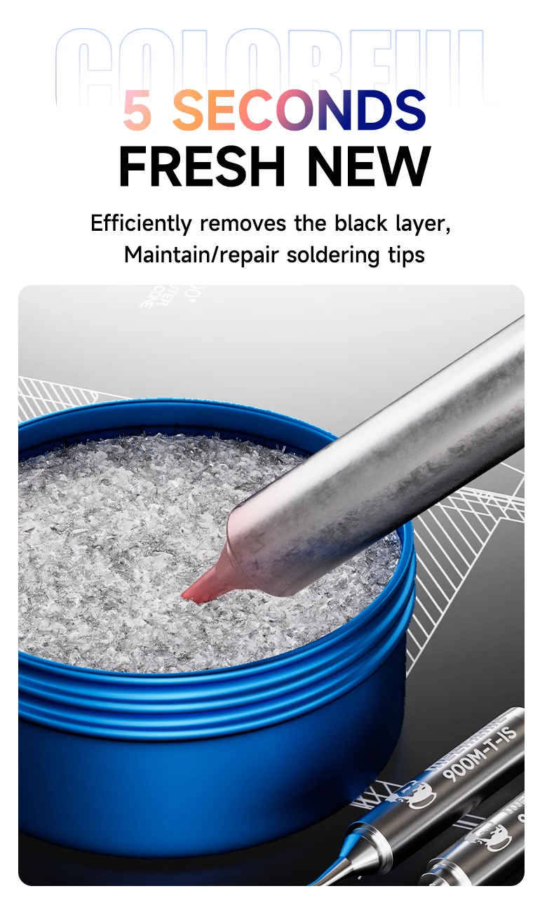 Mechanic QR12 Soldering Tip Refresher Non-stick Quick Fix Black Remove Tin Solder Cream Clean Paste Oxide Solder Iron Tip Repair