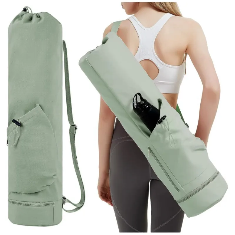 

Multi-Functional Yoga Mat Bag with Water Bottle Pocket And Wet Bottom Shoulder Strap for Sports Storage