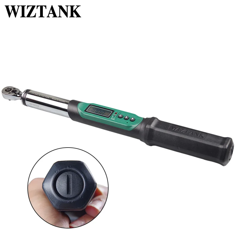 WIZTANK Digital Torque Wrench ET Reversible Quick Release Ratchet Spanner 1/4 3/8 1/2 Inch, 1.5-410Nm Bike Car Repair Tool