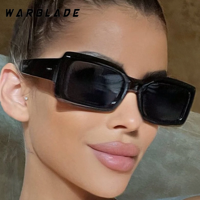

Trending Rainbow Square Frame Rice Nail Decorate Women's Sunglasses Brand Design Men Sunglass Summer Travel Shades Female UV400