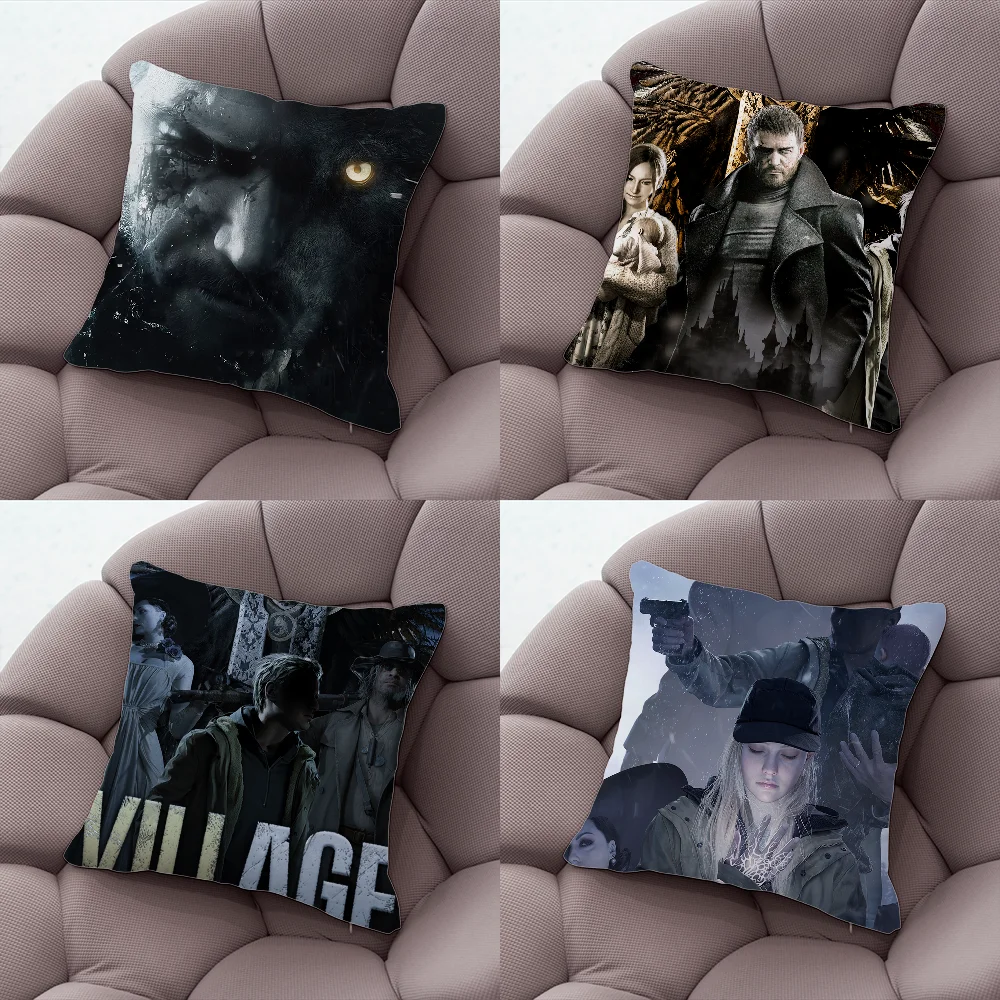 

Game Resident Evil 8 Village Pillow Case Pillow Case Living Room Sofa Cushion Cover Suitable For Home Bedroom Room Decoration