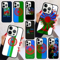 Gypsy Romani Roma Flag cover For iPhone 15 16 13 12 11 14 Pro Max Mini Max SE 2020 7 8 6S Plus Phone Case