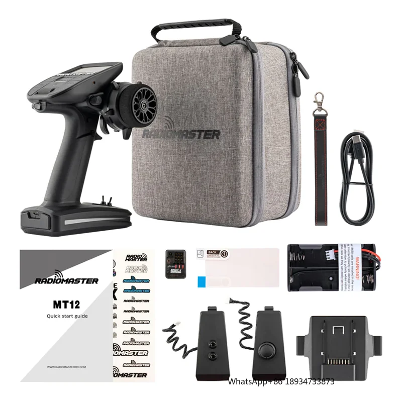 Radiomaster MT12 Surface Radio Controller ELRS 2,4 GHz mit ER3C-i Empfänger für RC Auto Boot