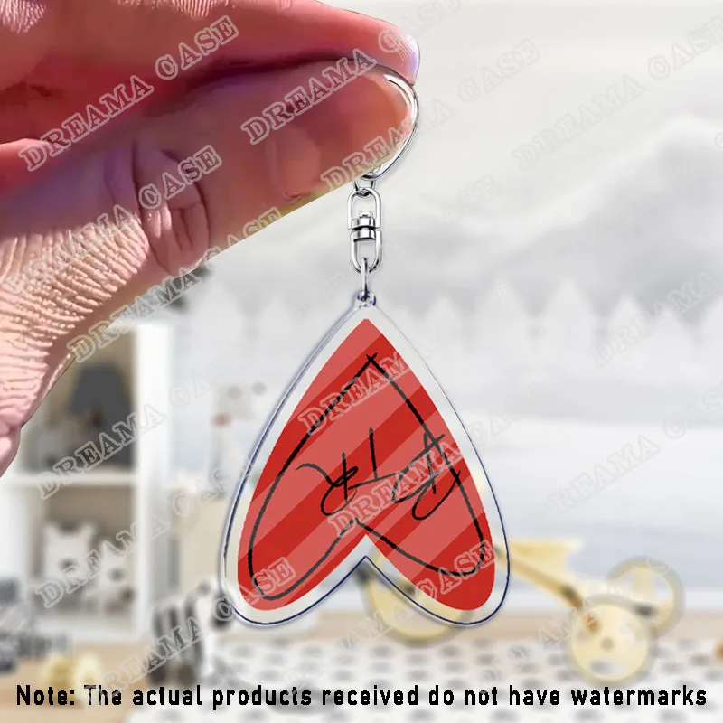 كبير الوقت راش الاكريليك سلاسل المفاتيح حلقة على الوجهين مفتاح سلسلة مجوهرات لعبة مروحة الحب الهدايا
