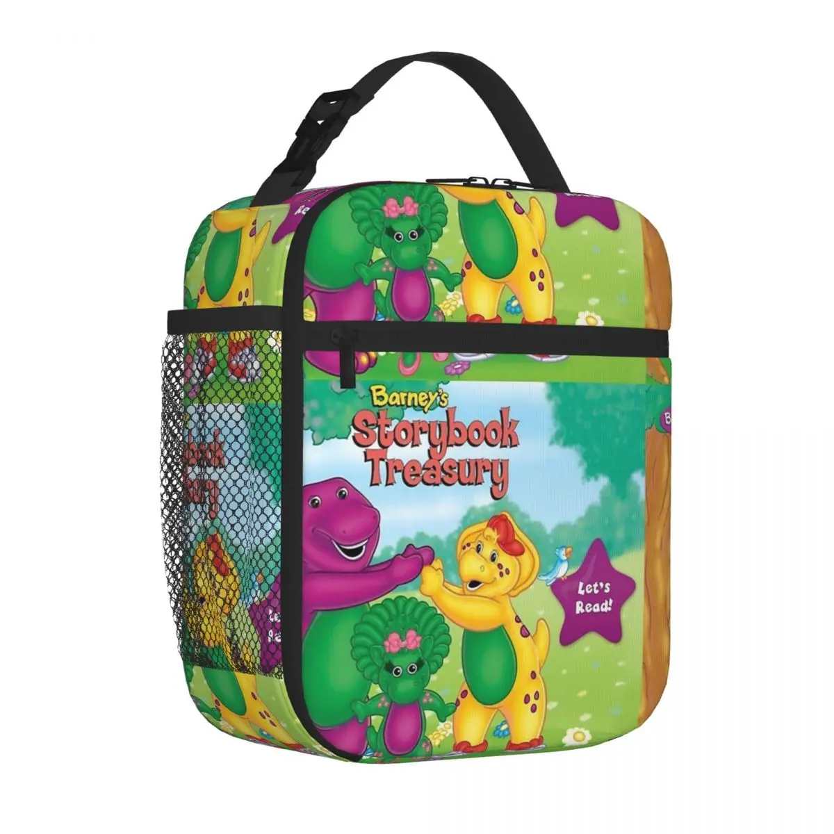 Barney-And-Friends Lunch Bags Insulated Lunch Tote Portable Thermal Bag Resuable Picnic Bags for Woman Work Kids School