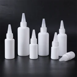 5/10/20/30/50/60/100ml Plastic Empty Dropper Bottles Refillable Nozzle Pointed with Cap Small Extrusion Bottle Portable Packing