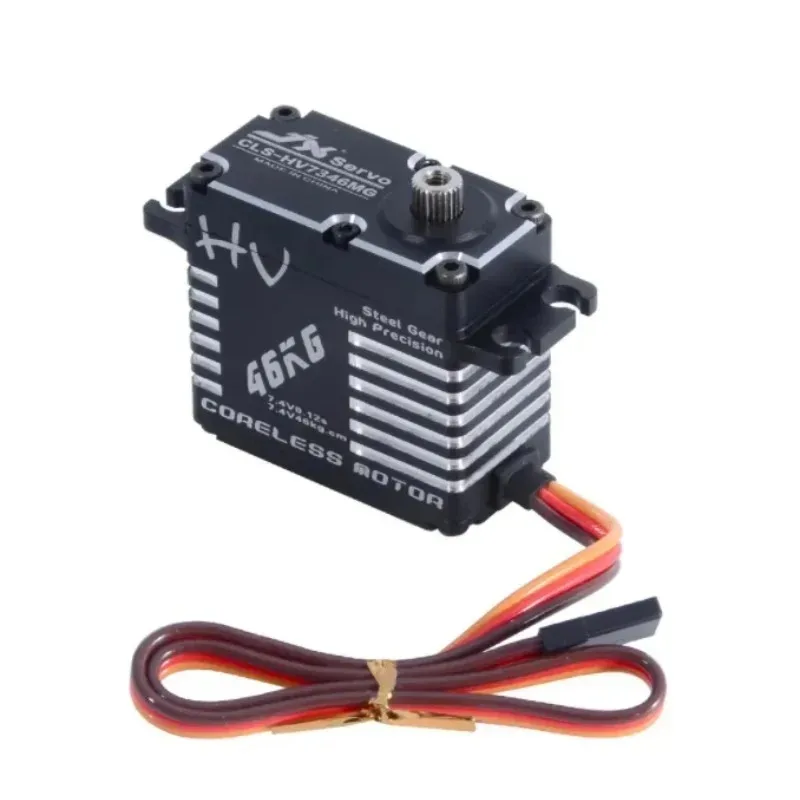 JX CLS-HV7346MG 46 キロ防水 HV スチールギアフル CNC アルミシェルコアレスサーボヘリコプターロボットメカニカルアーム RC カー用