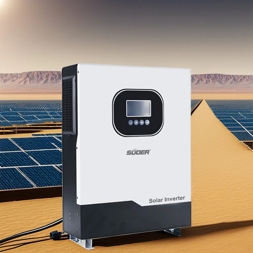 

SUOER 48vdc DC AC High Frequency Hybrid Solar Inverter Pure Sine Wave 6200W With AC Charger 60A