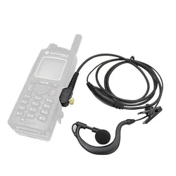 1 Pin G Shape Earpiece Headset PTT Mic for Motorola Tetra MTP850 MTS850 MTH800 MTH850 MTH650 walkie talkie parts accessories
