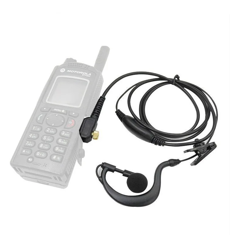 1 Pin G Shape Earpiece Headset PTT Mic for Motorola Tetra MTP850  MTS850 MTH800 MTH850 MTH650 walkie talkie parts accessories