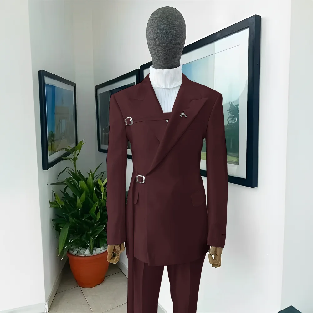 2024 Nieuwe Heren Bruiloft Smoking Blazer Elegant Herenpak 2 Stuk Jasje Broek Wit Pak Formele Feestjurk Voor Heren