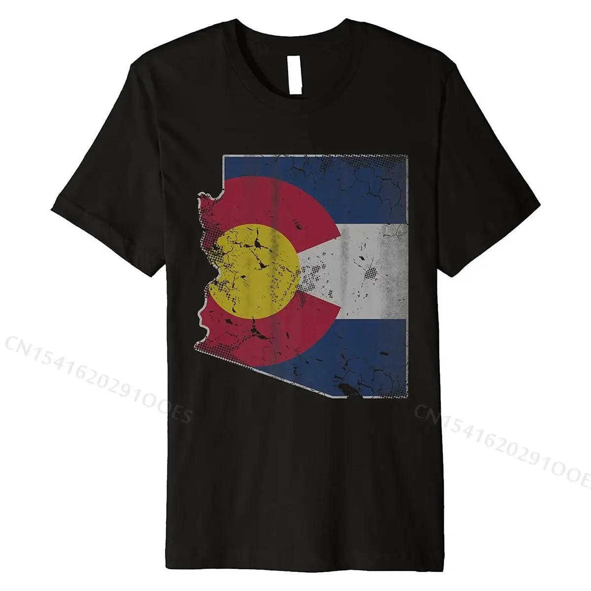 Arizona Colorado Flag Transplant T-Shirt Summer Men's Tshirts Graphic Cotton Tops & Tees Customized