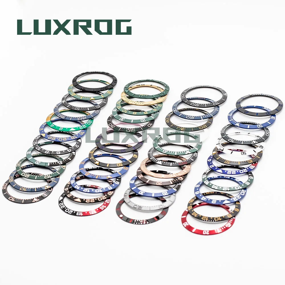 Gmt 38mm Sub Watch Ring Ceramic Bezel Insert Ring Replacement Watch Accessories Scale ID 30.5mm OD 38mm Fit 40mm Watch Case
