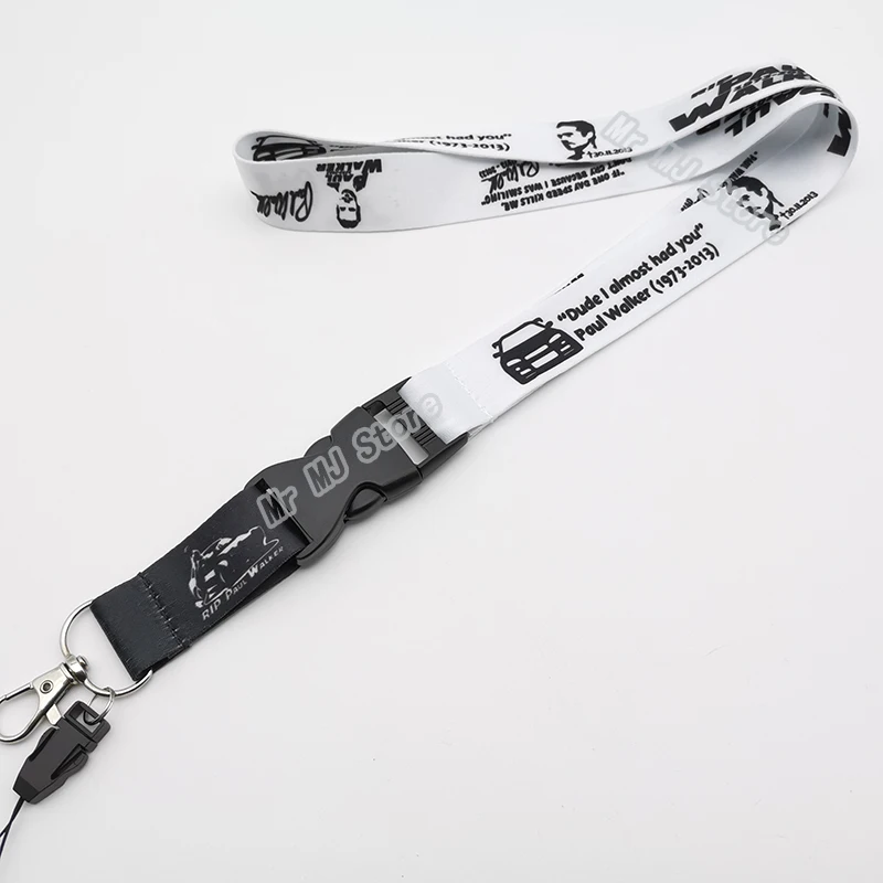 

Car Styling Paul Walker Fans Employee's ID Card Lanyard Phone Neck Strap for Racing Sport Auto Motorcycle Accessories