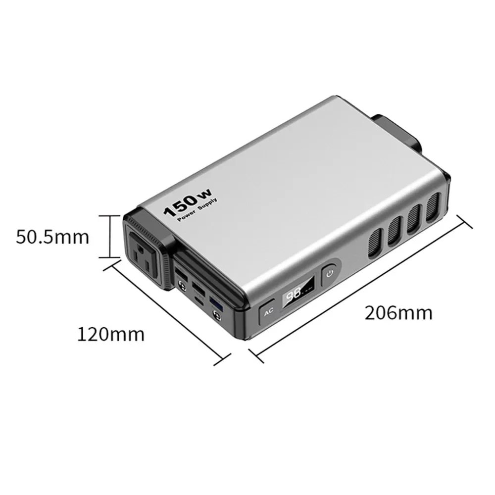 32000mAh OPS150 Outdoor Mobile Solar Energy Storage Power Supply 150W Portable AC PD Power Bank Station with LCD Display