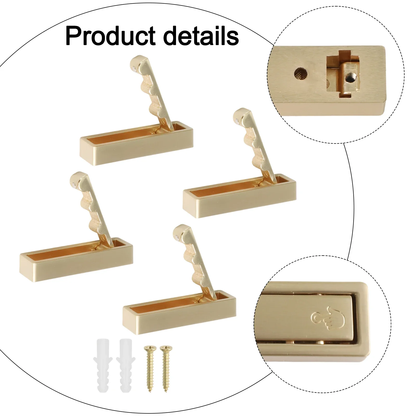 

Easy Install Folding Hook Folding Hook Stainless Steel Hook Suitable For Home Versatile Use For Home Decoration