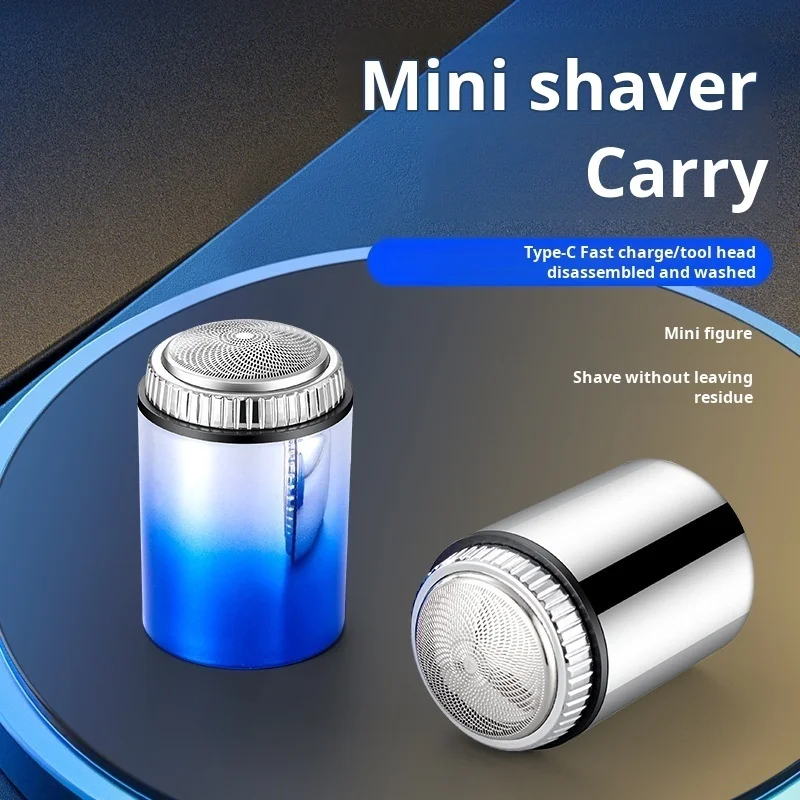 Men's Portable Mini Curved Blade Electric Shaver TYPE-C Charging Waterproof Powerful Shaver