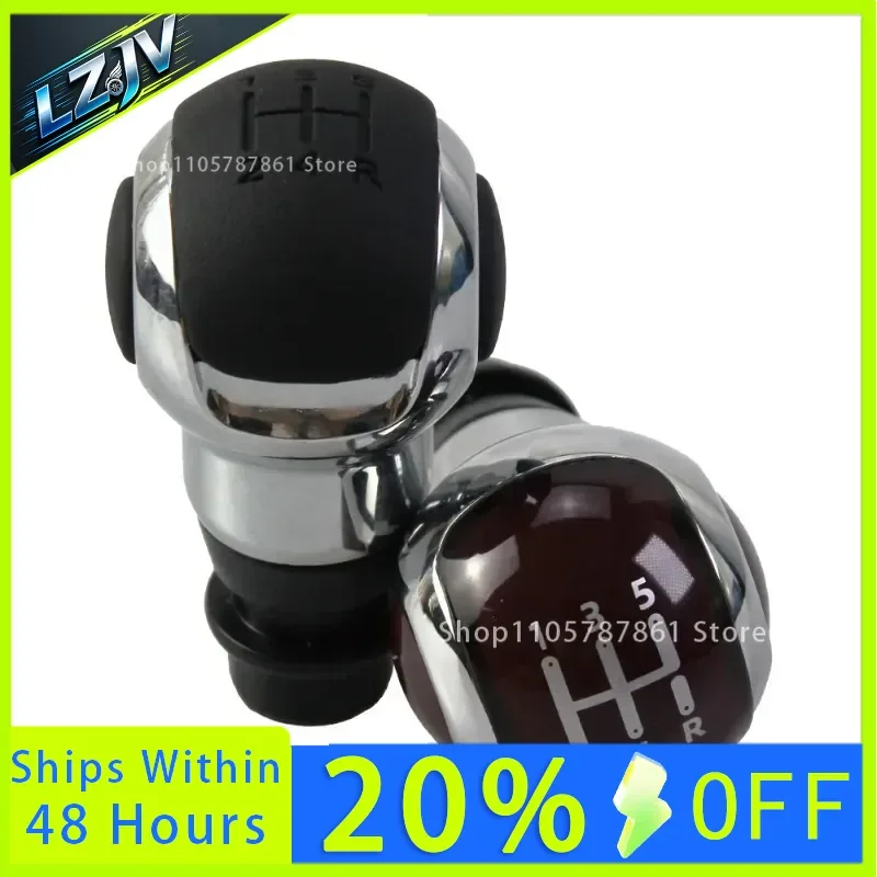 LZJV Gear Shift Knob for Peugeot Modified Wrapped 106 206 208 2008 3008 306 307 207 5008 CC SW C2 C3 C4 DS3 DS4 2010-2019