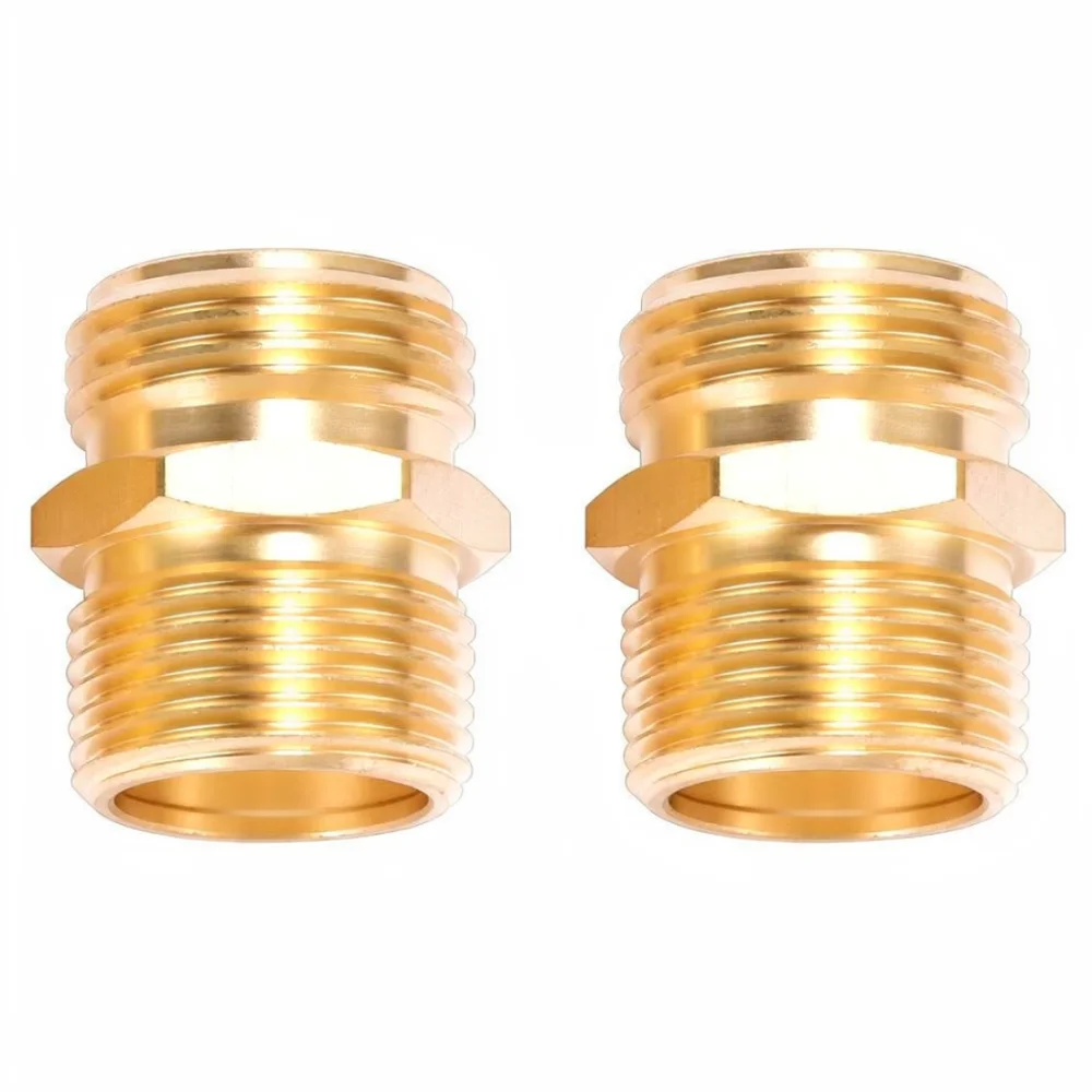 Metal Garden Hose Adapter 3 4 GHT To 1 2 NPT Connector Brass Fitting For Watering System Yard Lawn Maintenance Tool