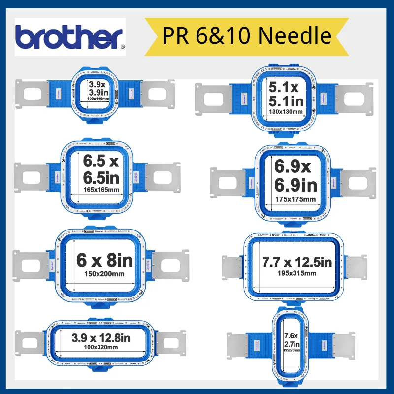 

Sewtalent Strong Magnetic Mighty Hoop Frame Embroidery Hoops for Brother 6 and 10 Needle PR680W PR1050X PR655 Machine